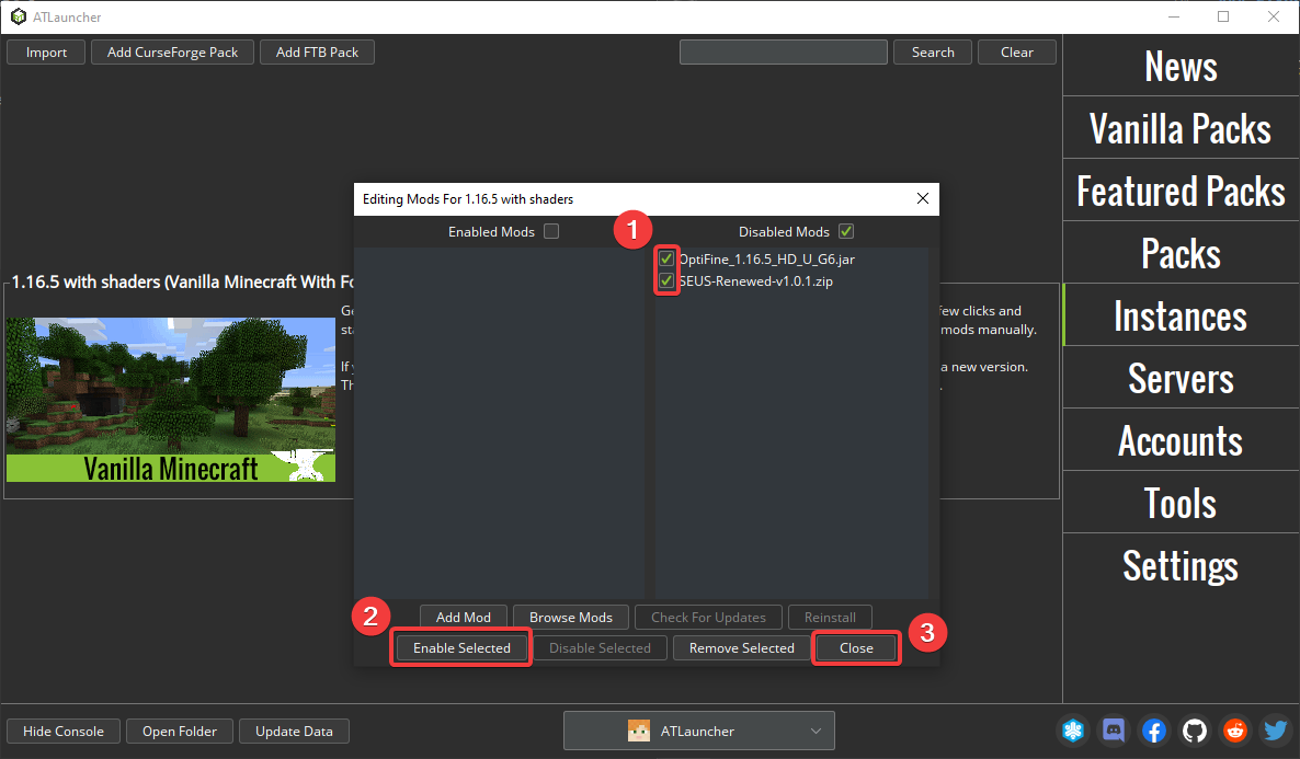 How to install shader packs 5